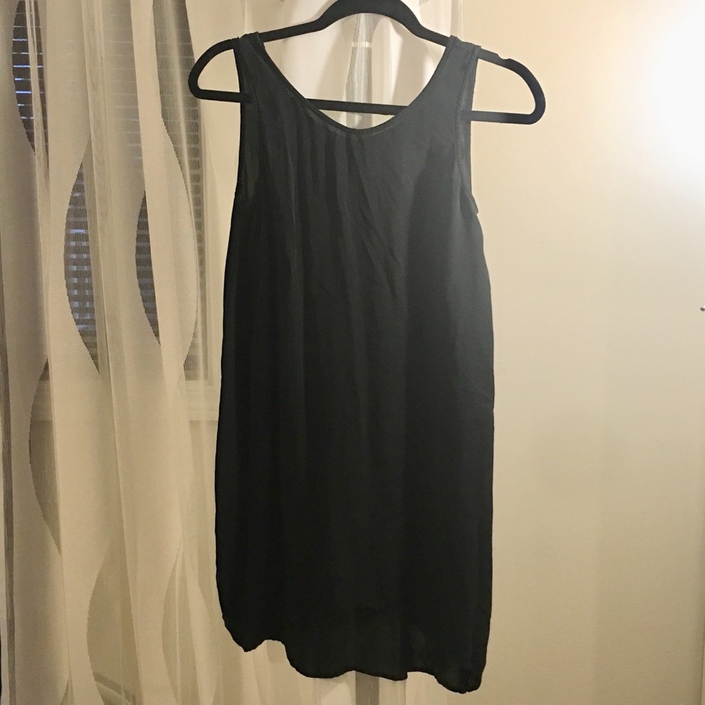 100% silk black tunic by Jarbo